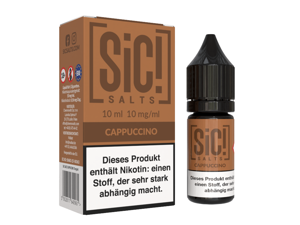 SiC! Salts - Cappuccino - Nikotinsalz Liquid 10 mg/ml