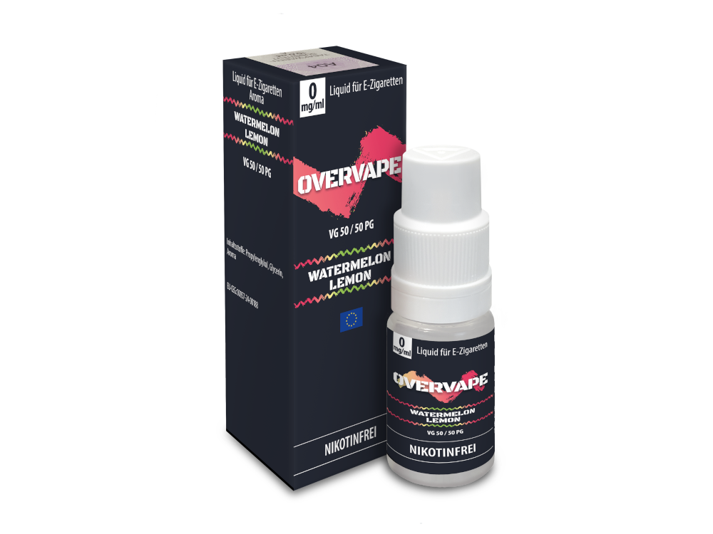 Overvape - Watermelon Lemon - Nikotinsalz Liquid 0 mg/ml