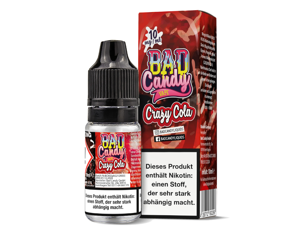 Bad Candy Liquids - Crazy Cola - Nikotinsalz Liquid 10 mg/ml