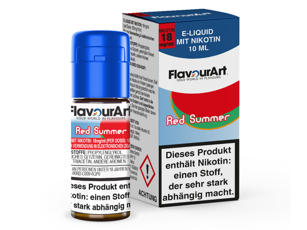 FlavourArt - Red Summer E-Zigaretten Liquid 18 mg/ml