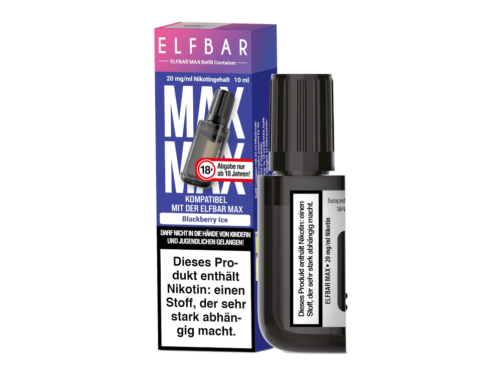 Elfbar - Max Refill Container - Blackberry Ice 20 mg/ml