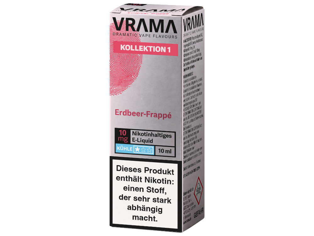VRAMA - Kollektion 1 - Nikotinsalz Liquid - Erdbeer-Frappé