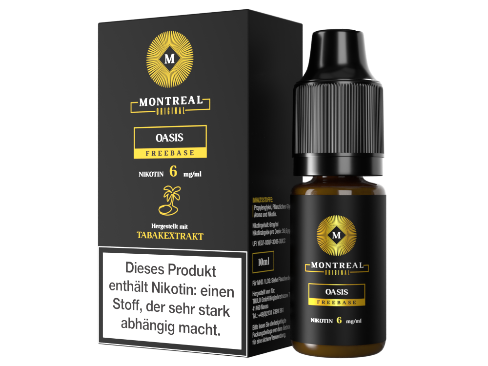 Montreal Original - Oasis E-Zigaretten Liquid 6 mg/ml