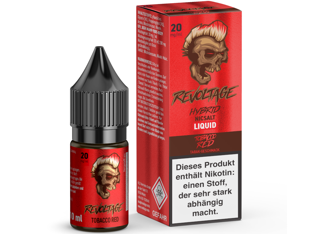 Revoltage - Tobacco Red - Hybrid Nikotinsalz Liquid 20 mg/ml