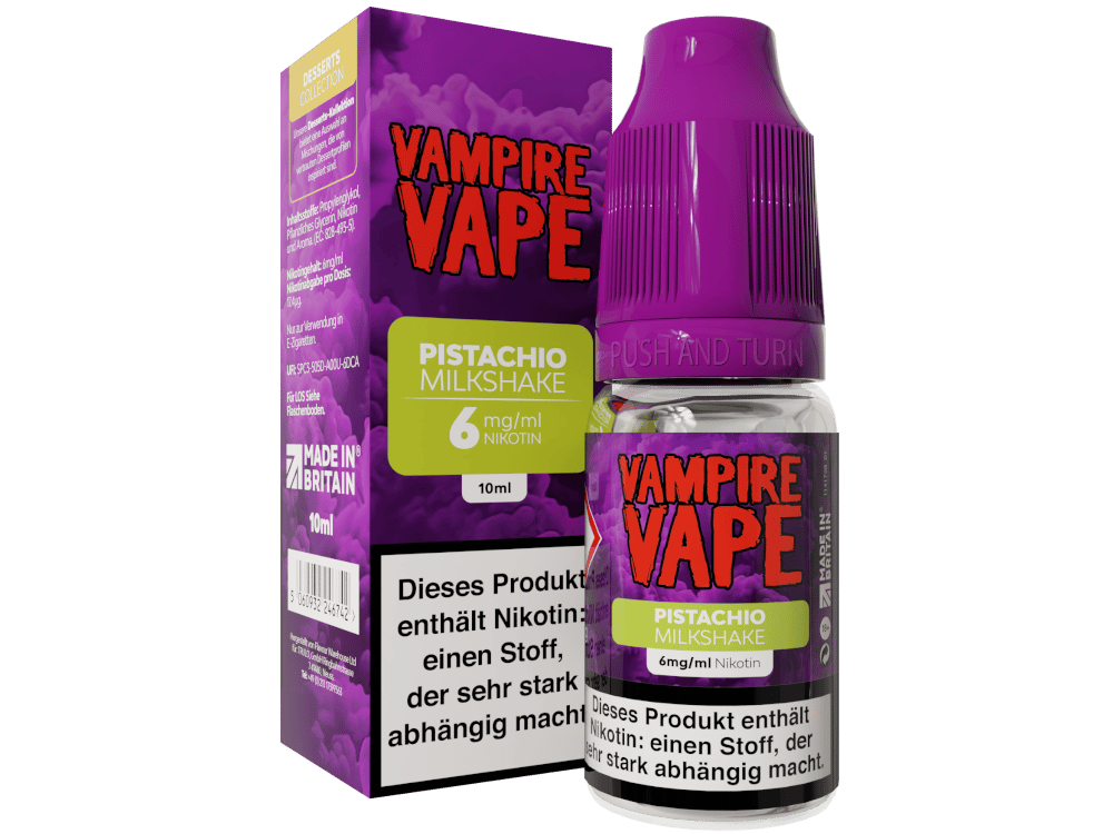 Vampire Vape - Dessert Collection - Pistachio Milkshake E-Zigaretten Liquid 6 mg/ml