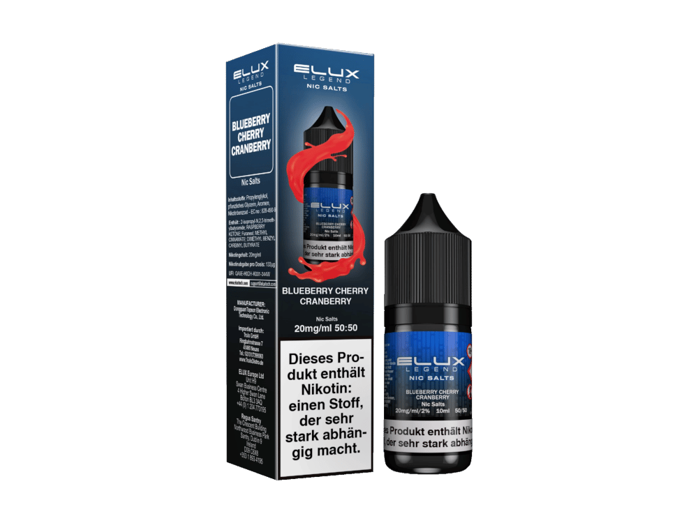 Elux - Blueberry Cherry Cranberry - Nikotinsalz Liquid 10 mg/ml