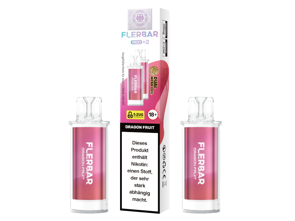 Flerbar - POD Dragon Fruit 20 mg/ml (2 Stück pro Packung)
