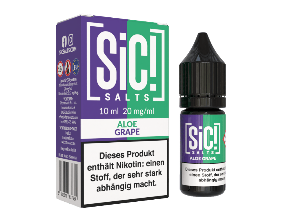 SiC! Salts - Aloe Grape - Nikotinsalz Liquid 20 mg/ml