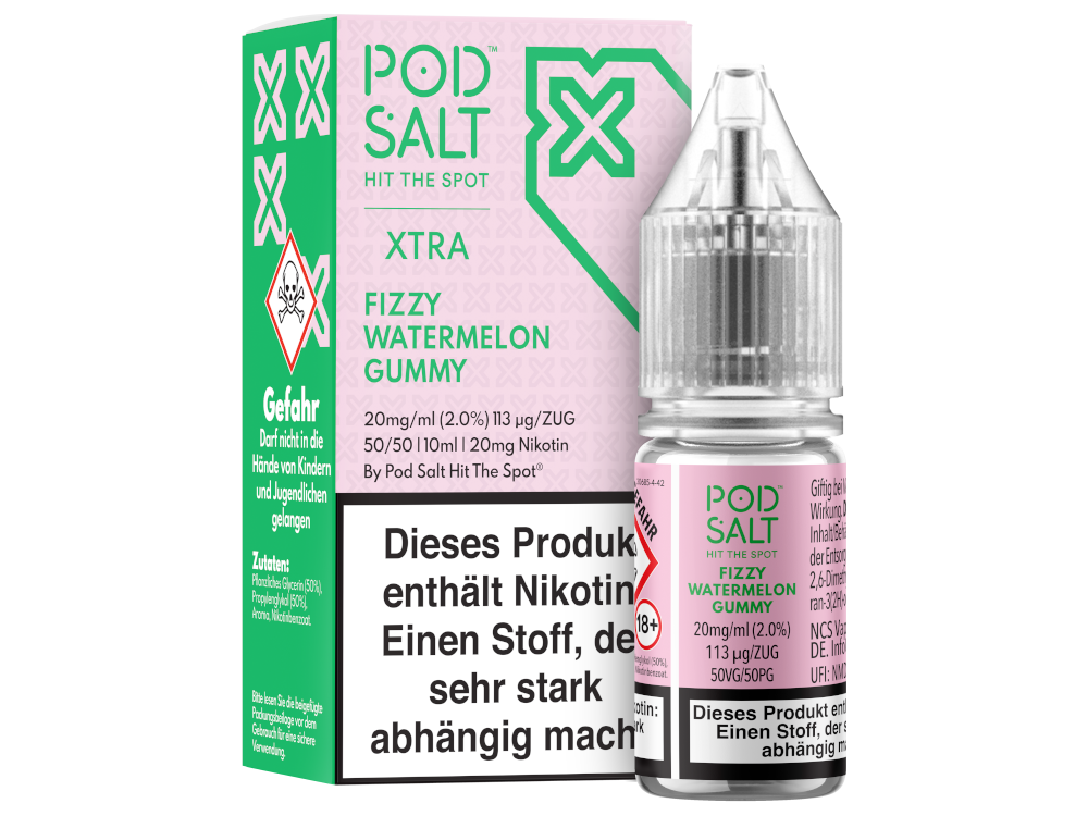 Pod Salt X - Nikotinsalz Liquid - Fizzy Watermelon Gummy
