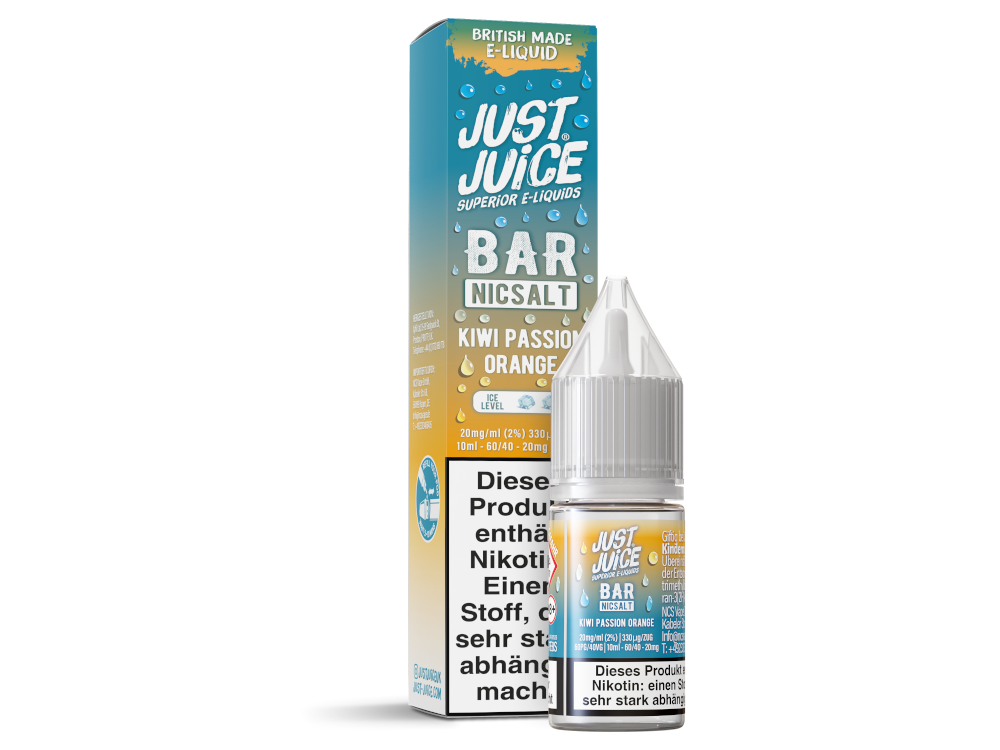 Just Juice - Bar - Kiwi Passion Orange - Nikotinsalz Liquid 20 mg/ml