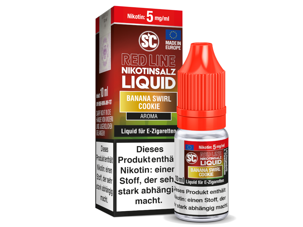 SC - Red Line - Banana Swirl Cookie - Nikotinsalz Liquid 5 mg/ml