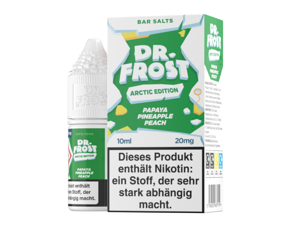 Dr. Frost - Arctic Edition - Papaya Pineapple Peach - Nikotinsalz Liquid 20 mg/ml