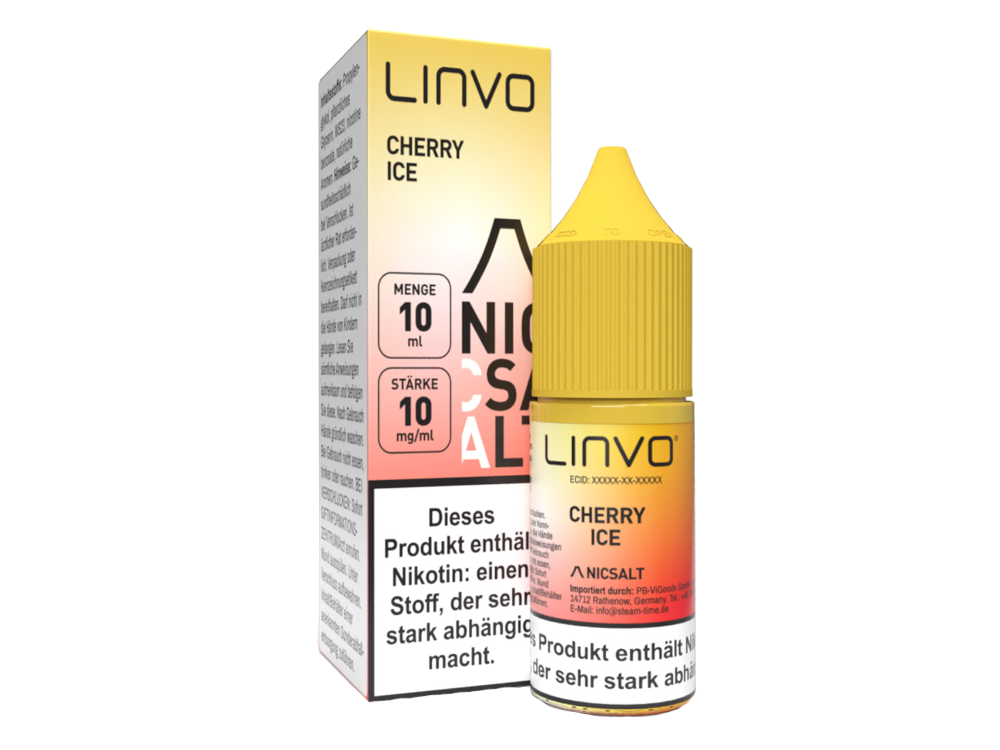 Linvo - Cherry Ice - Nikotinsalz Liquid 10 mg/ml