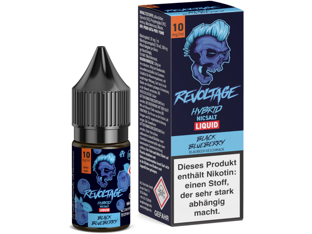 Revoltage - Black Blueberry - Hybrid Nikotinsalz Liquid 10 mg/ml