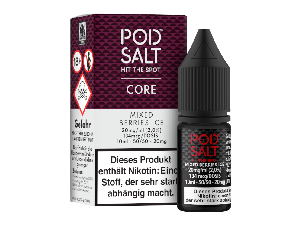 Pod Salt Core - Mixed Berries Ice - Nikotinsalz Liquid 20 mg/ml
