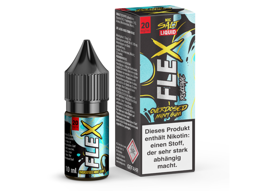 Revoltage - FLEX - Overdosed Mint Gum - Nikotinsalz Liquid 20 mg/ml