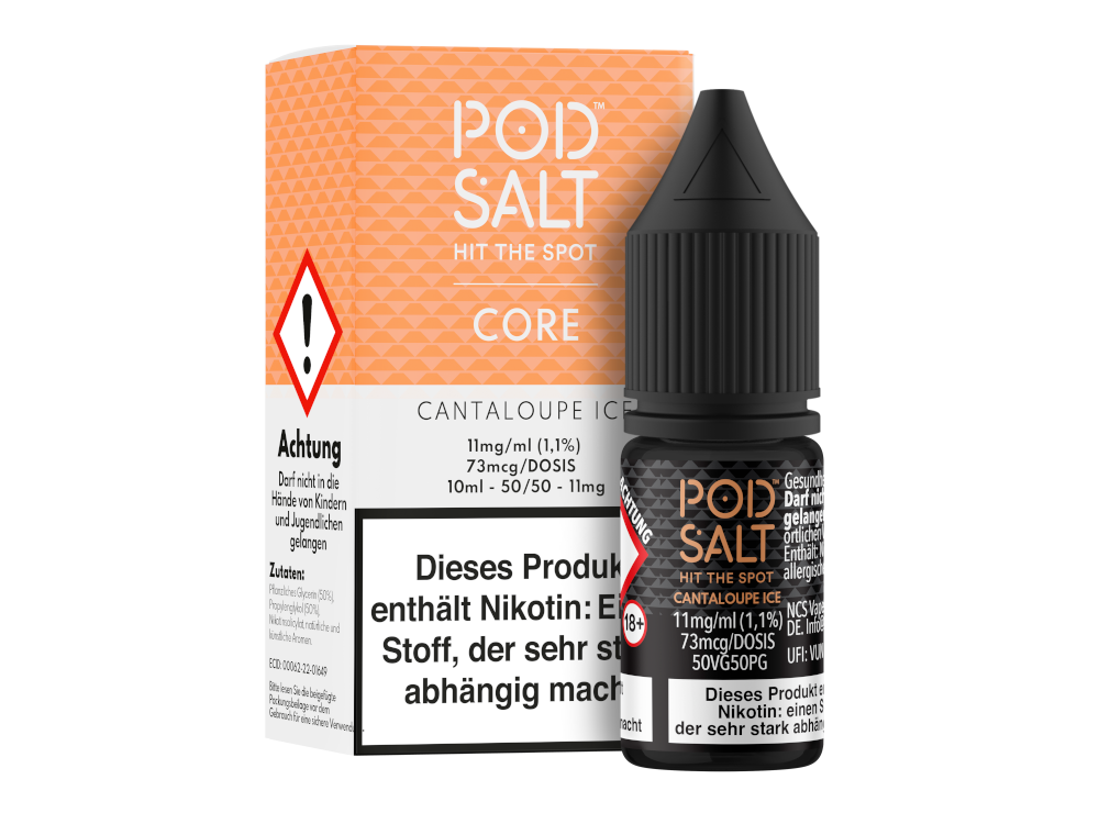 Pod Salt Core - Cantaloupe Ice - Nikotinsalz Liquid 11 mg/ml