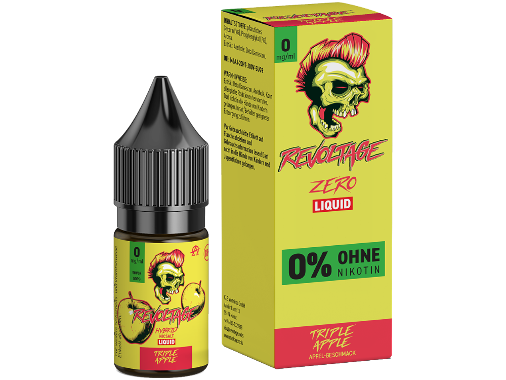 Revoltage - Triple Apple - Hybrid Nikotinsalz Liquid 0 mg/ml