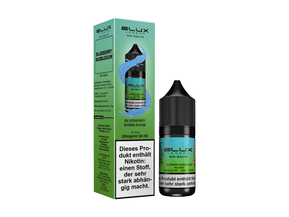Elux - Blueberry Bubblegum - Nikotinsalz Liquid 10 mg/ml