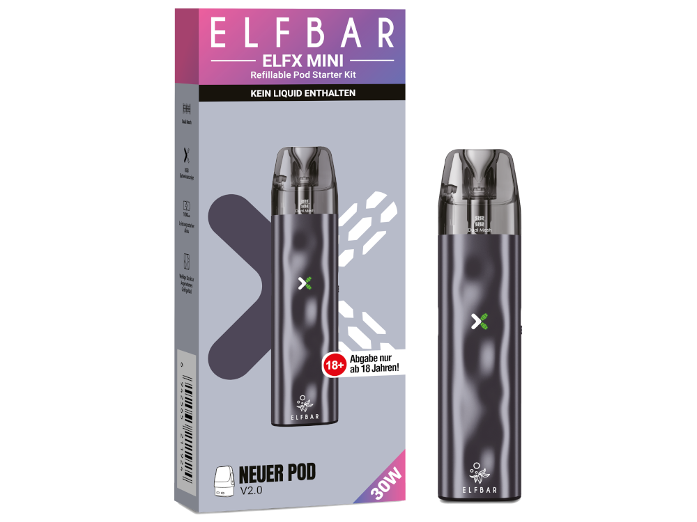 Elfbar - Elfx Mini E-Zigaretten Set Grey