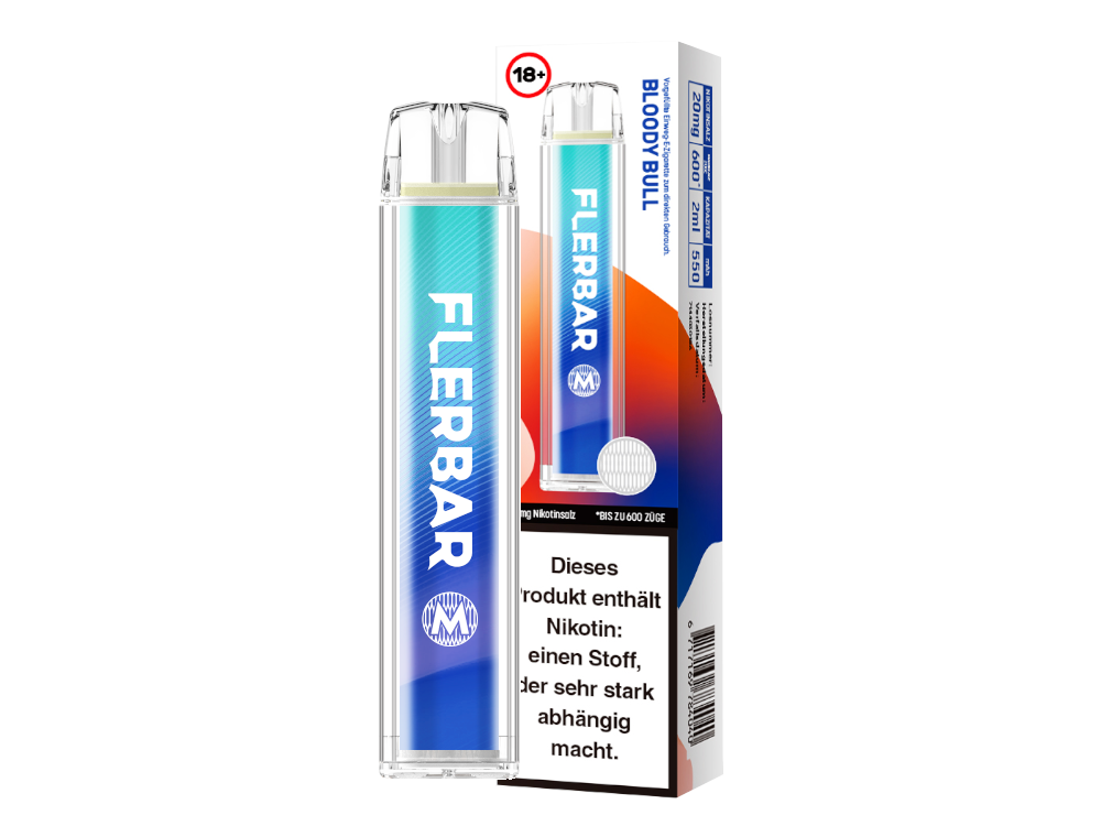 Flerbar - M Einweg E-Zigarette - Bloody Bull 20 mg/ml