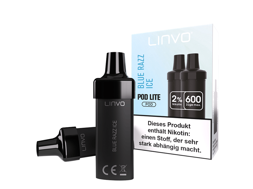 Linvo - Pod Lite Cartridge Blue Razz Ice 20 mg/ml (2 Stück pro Packung)