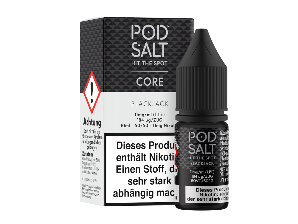 Pod Salt Core - Blackjack - Nikotinsalz Liquid 11 mg/ml