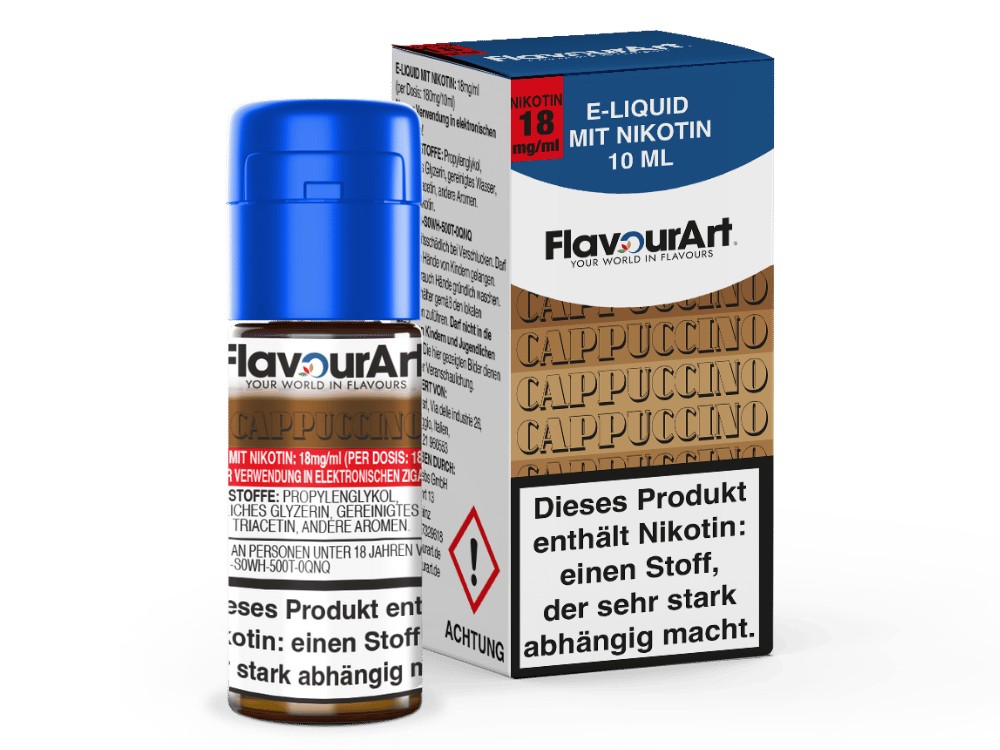 FlavourArt - Cappuccino E-Zigaretten Liquid 18 mg/ml