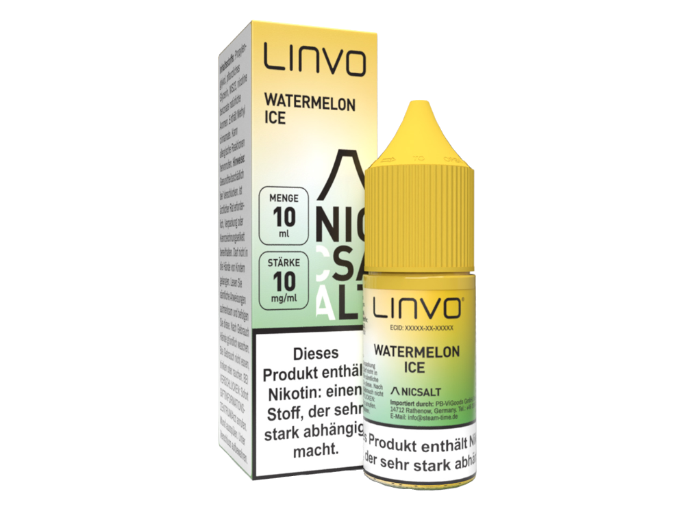 Linvo - Watermelon Ice - Nikotinsalz Liquid 10 mg/ml