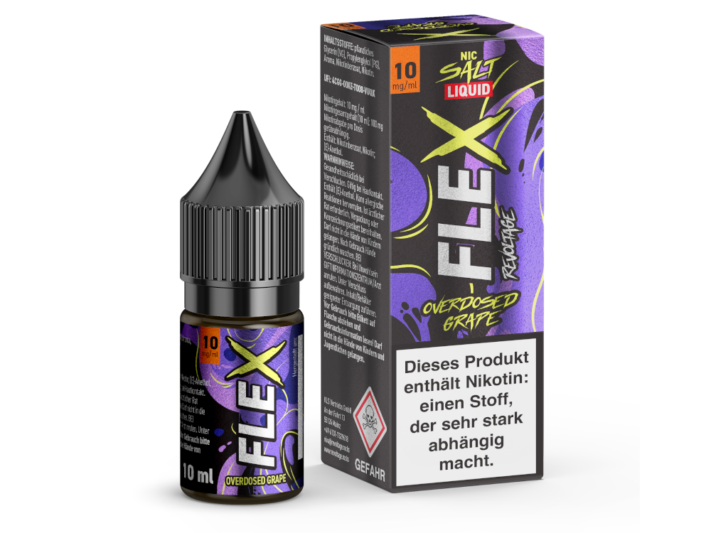Revoltage - FLEX - Overdosed Grape - Nikotinsalz Liquid 10 mg/ml