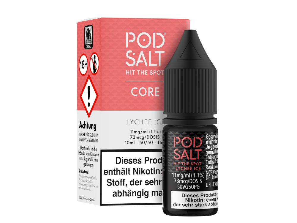 Pod Salt Core - Lychee Ice - Nikotinsalz Liquid 11 mg/ml