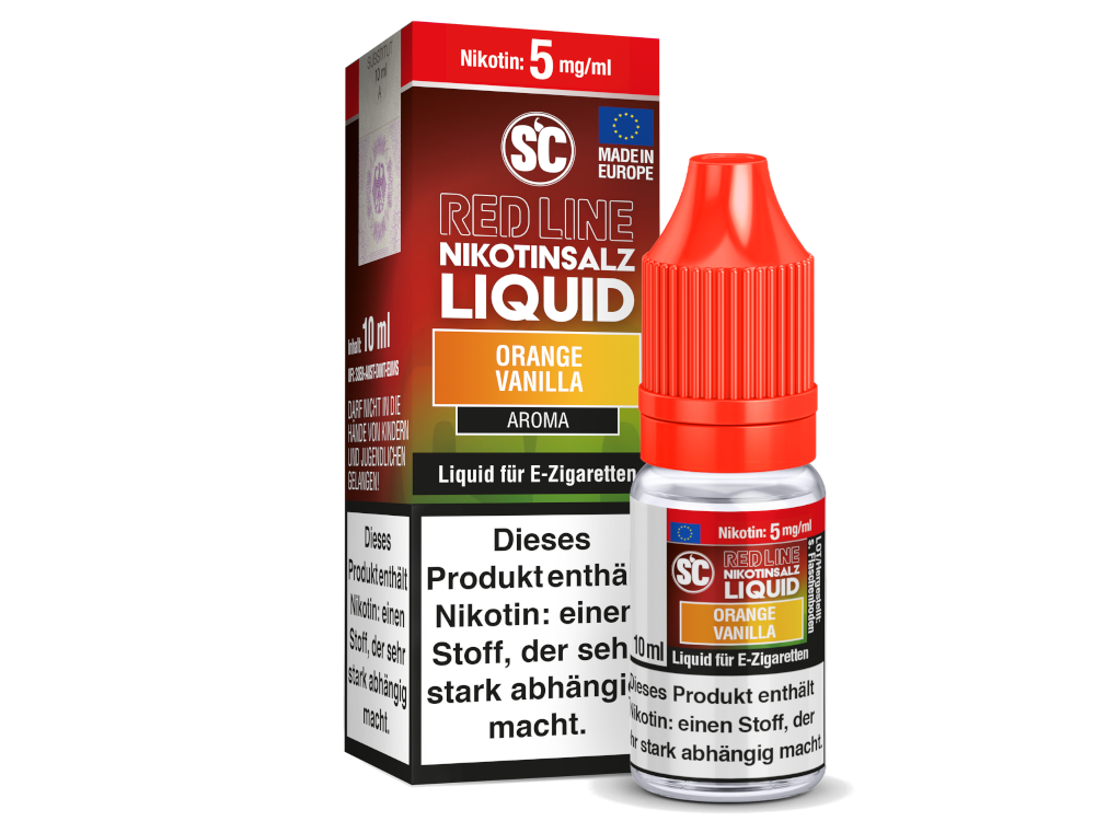 SC - Red Line - Orange Vanilla - Nikotinsalz Liquid 5 mg/ml