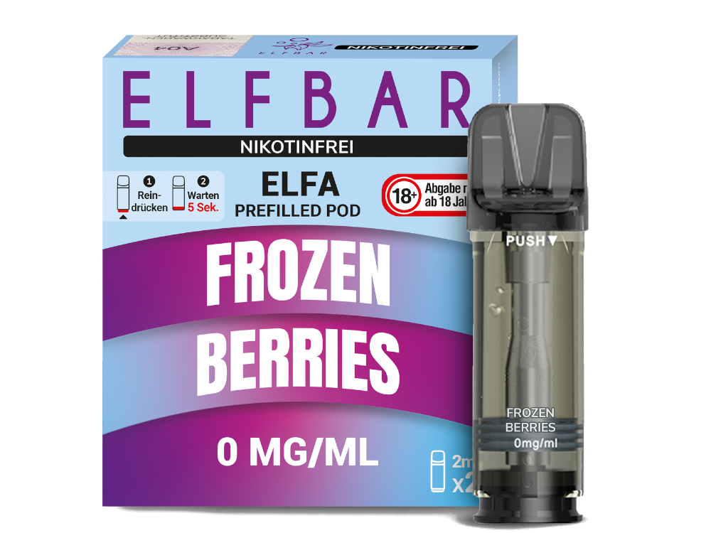 Elfbar - Elfa Pod Frozen Berries 0 mg/ml (2 Stück pro Packung) 400er Packung