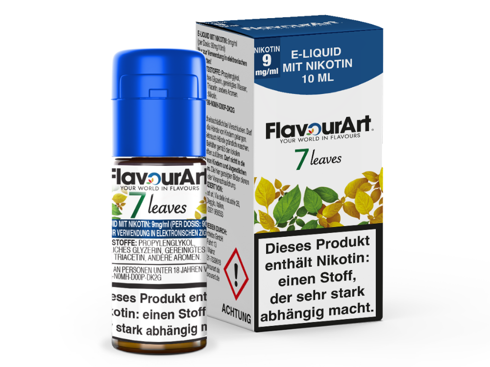 FlavourArt - 7 Leaves E-Zigaretten Liquid 9 mg/ml