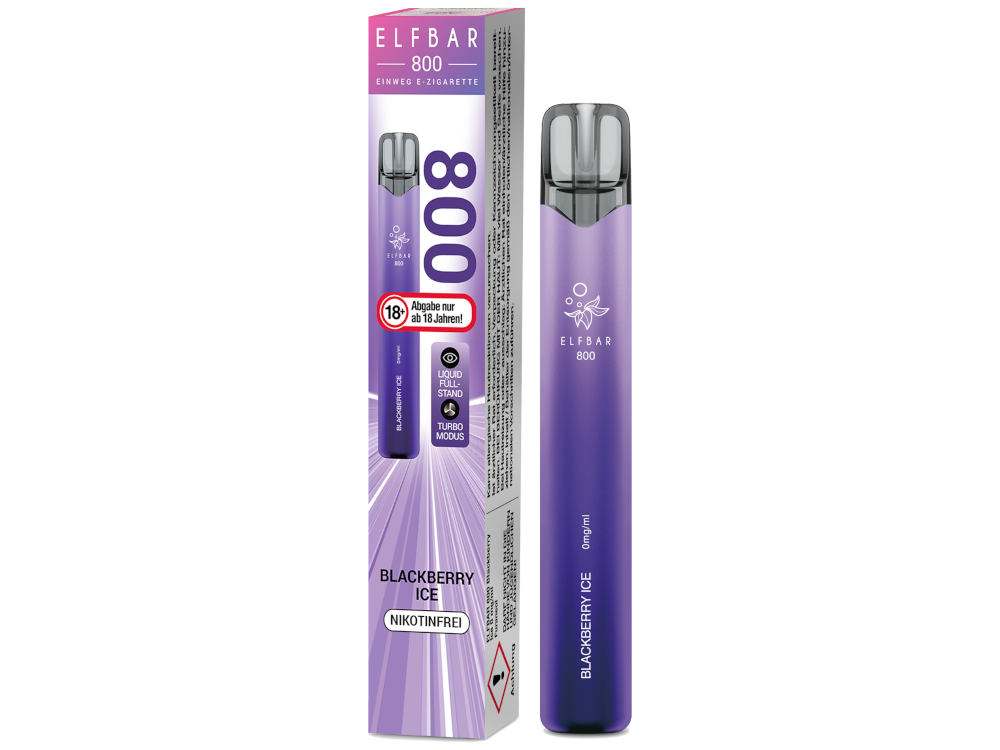 Elfbar 800 Einweg Vape - Blackberry Ice 0 mg/ml