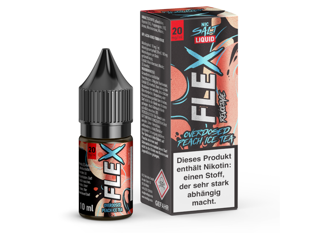 Revoltage - FLEX - Overdosed Peach Ice Tea - Nikotinsalz Liquid 20 mg/ml