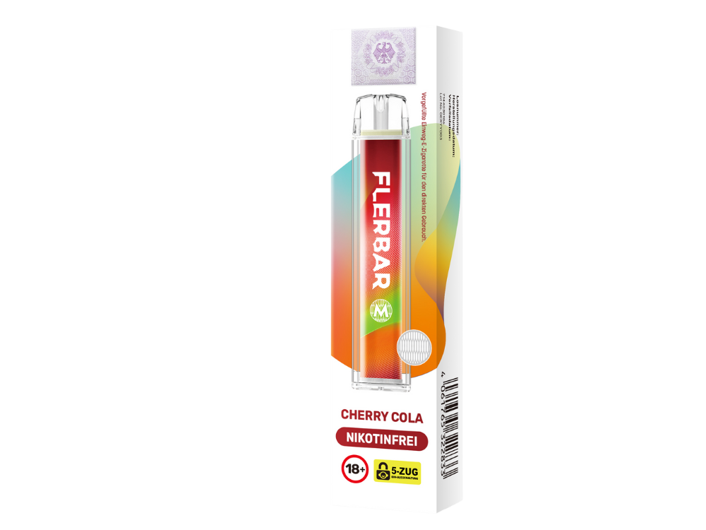 Flerbar - M Einweg E-Zigarette - Cherry Cola 0 mg/ml