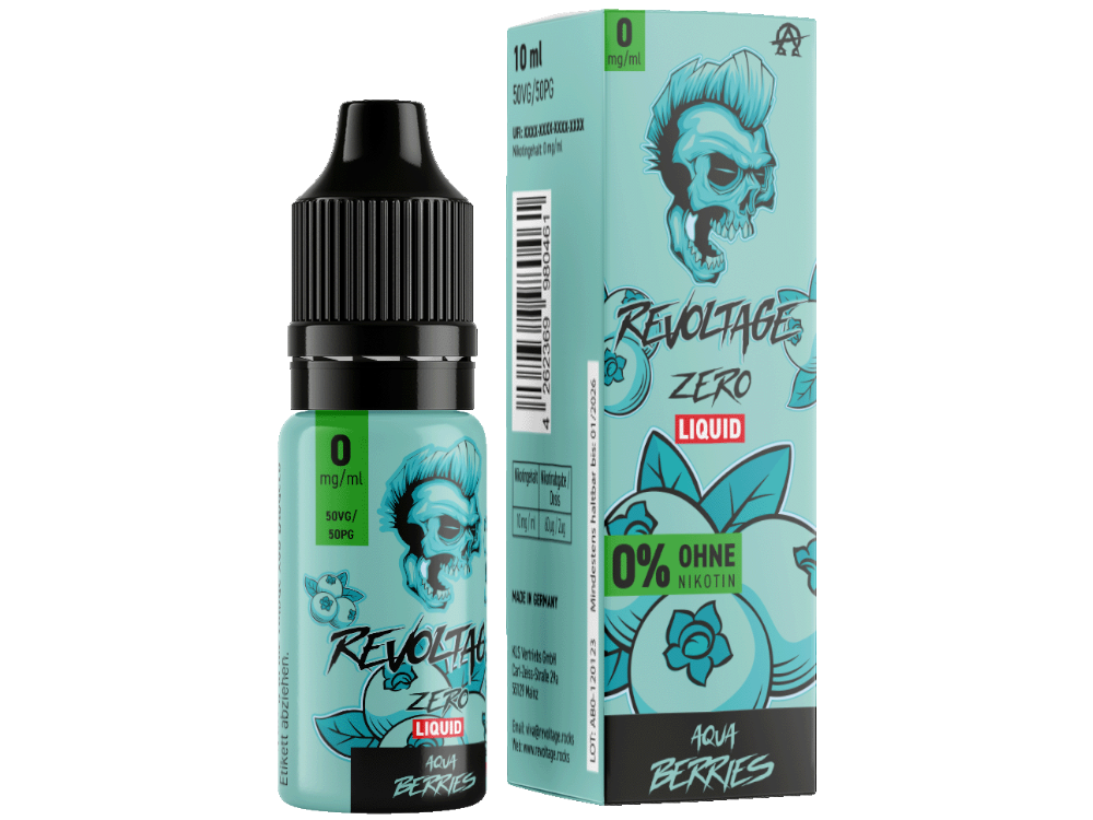 Revoltage - Aqua Berries - Hybrid Nikotinsalz Liquid 0 mg/ml