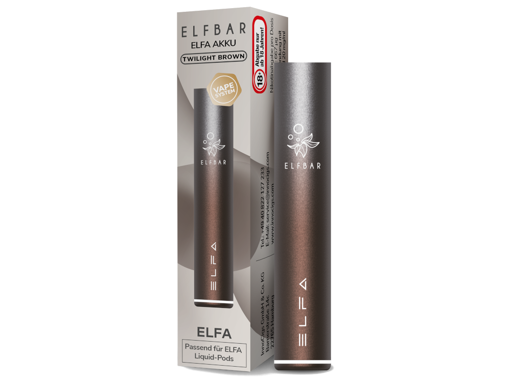 Elfbar - Elfa Akku 500 mAh Twilight Brown