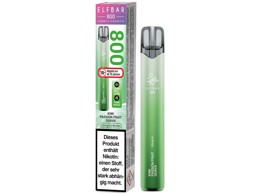 Elfbar 800 Einweg Vape - Kiwi Passion Fruit Guava 20 mg/ml