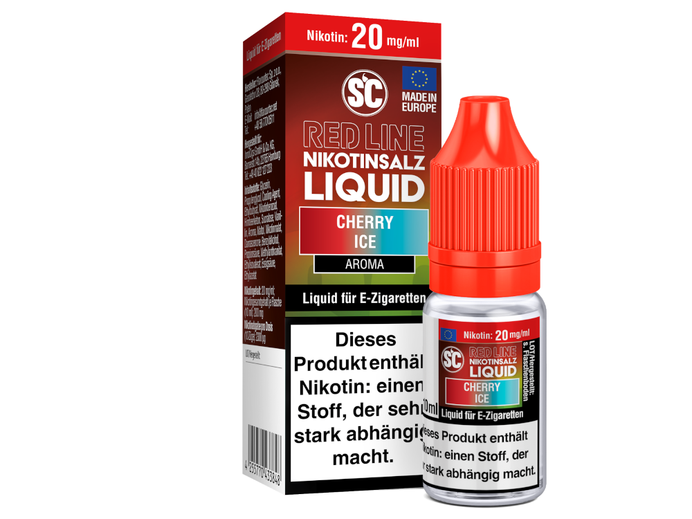 SC - Red Line - Cherry Ice - Nikotinsalz Liquid 20 mg/ml