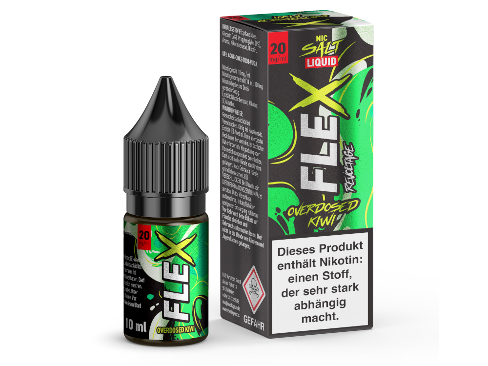 Revoltage - FLEX - Overdosed Kiwi - Nikotinsalz Liquid 20 mg/ml