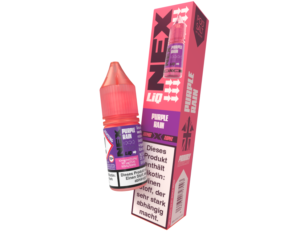Pod Salt - NexLiq - Purple Rain - Nikotinsalz Liquid 10 mg/ml