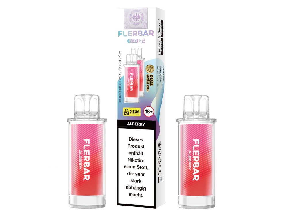 Flerbar - POD Alberry 20 mg/ml (2 Stück pro Packung)