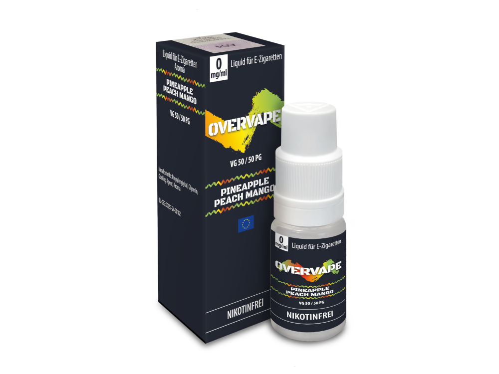 Overvape - Pineapple Peach Mango - Nikotinsalz Liquid 0 mg/ml