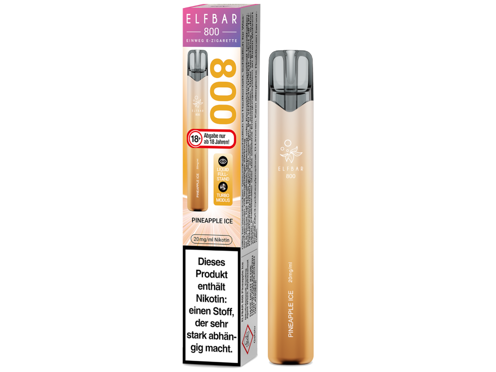 Elfbar 800 Einweg E-Zigarette - Pineapple Ice 20 mg/ml