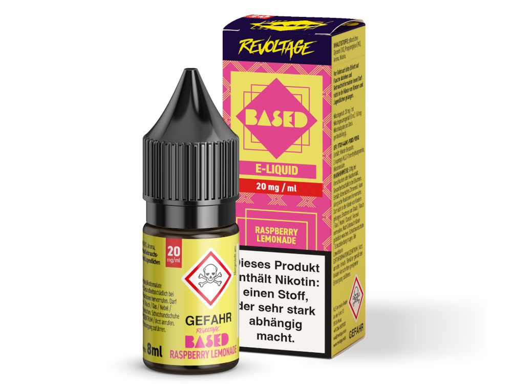 Revoltage - BASED - Raspberry Lemonade Hybrid Nikotinsalz Liquid 8 ml 20 mg/ml