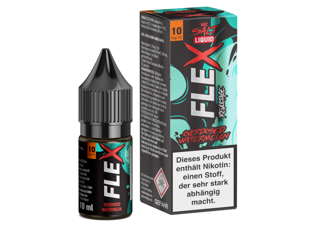 Revoltage - FLEX - Overdosed Watermelon - Nikotinsalz Liquid 10 mg/ml