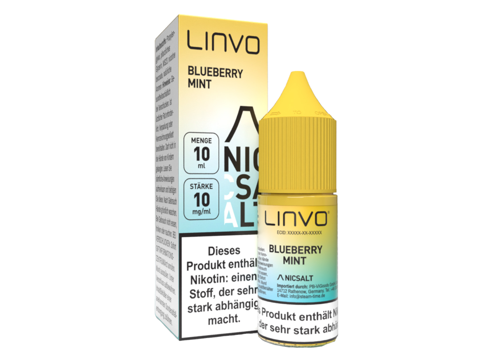 Linvo - Blueberry Mint - Nikotinsalz Liquid 10 mg/ml