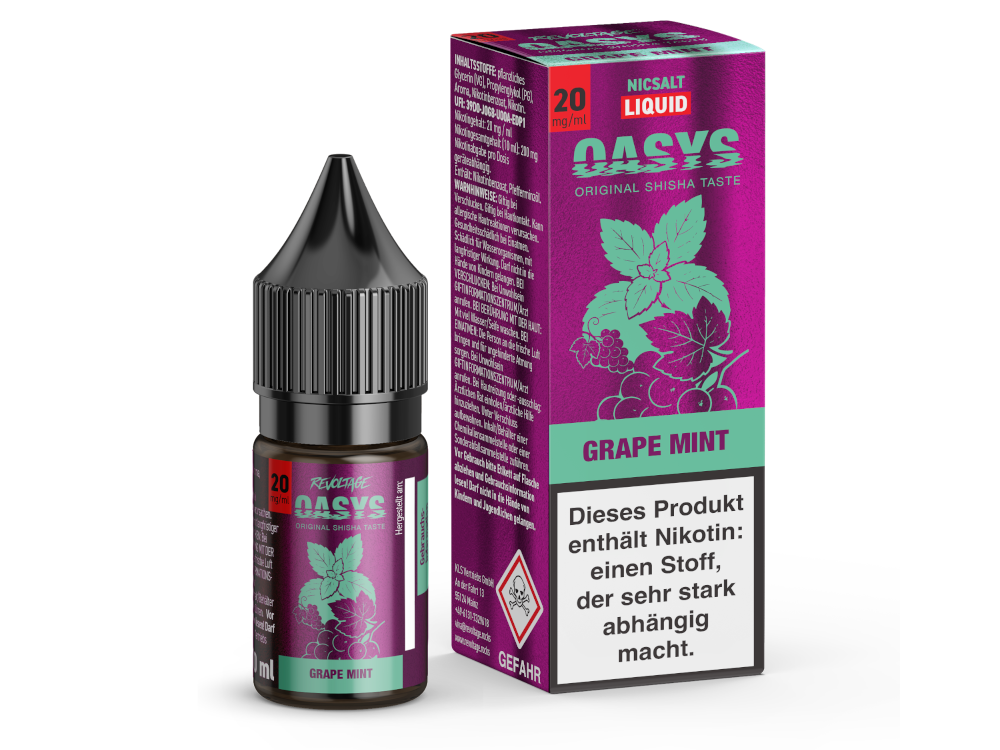 Revoltage - OASYS - Grape Mint - Hybrid Nikotinsalz Liquid 20 mg/ml